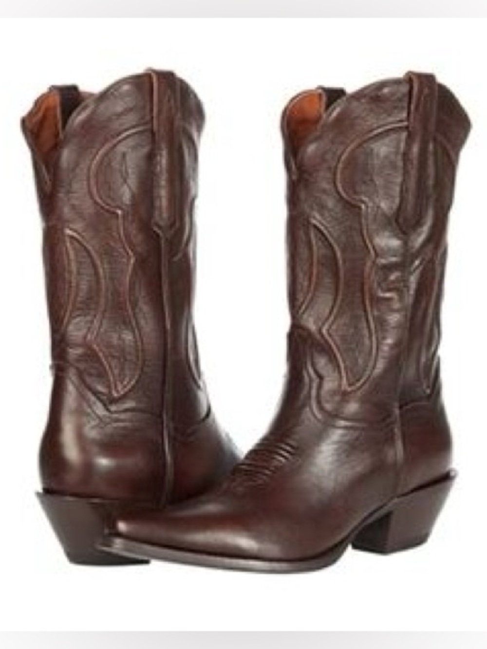 Dan Post Mataya Snip Toe Brown Leather Western Cowboy Boot size 7